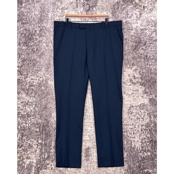 G/FORE Pants 40 x 30 Mens Blue Pleated Slim Performance Stretch Golf - Picture 1 of 6